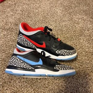 Nike Kids' Black, Red, and Blue Sneakers